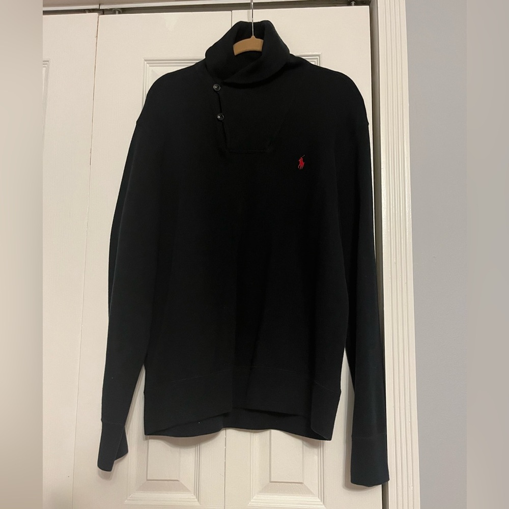 Polo Ralph Lauren Men’s Luxury Jersey Shawl Collar Long Sleeve Pullover